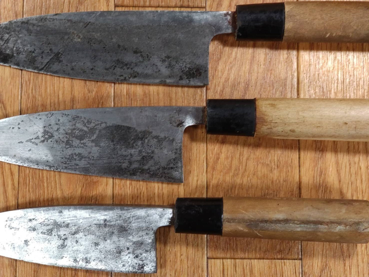 Japanese Chef's Kitchen Knife Set 3 Piece DEBA from Japan PA148