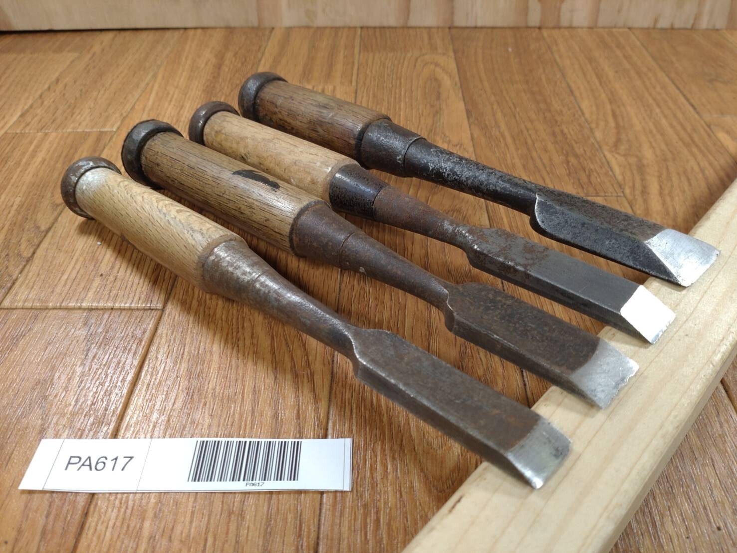 Japanese vintage chisel tataki Nomi Japan Signed Old Vintage 14.15.18.23mm PA617