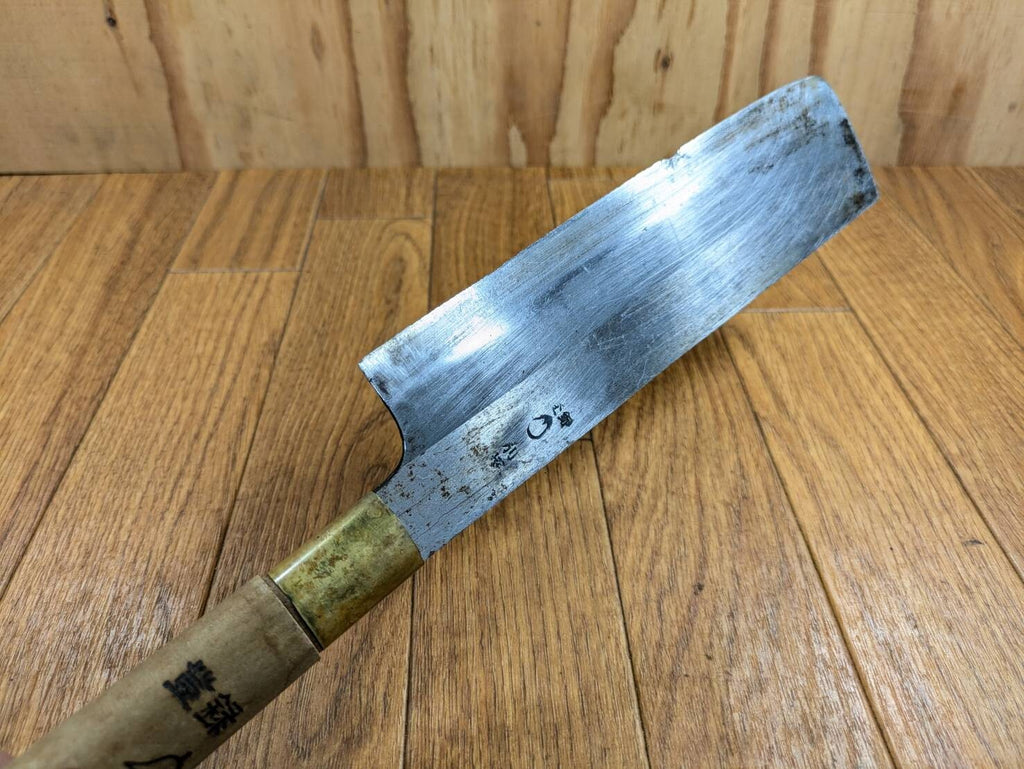 Japanese Chef's Kitchen Knife NAKIRI HOCHO Vintage / from Japan 194/345mm JJ507