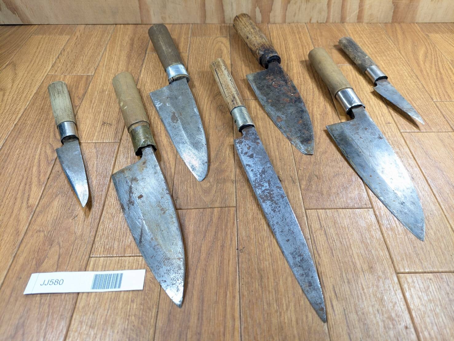BROKEN DAMAGED Japanese Chef's Kitchen Knife Vintage Japan HOCHO JJ580