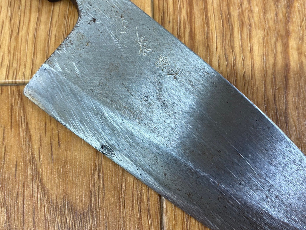 Japanese Chef's Kitchen Knife DEBA Vintage hocho OLD from Japan 134/265mm QA962