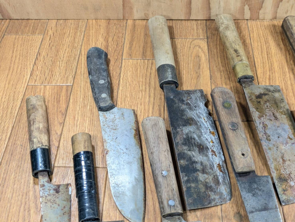 BROKEN DAMAGED Japanese Chef's Kitchen Knife Vintage Japan HOCHO JJ408