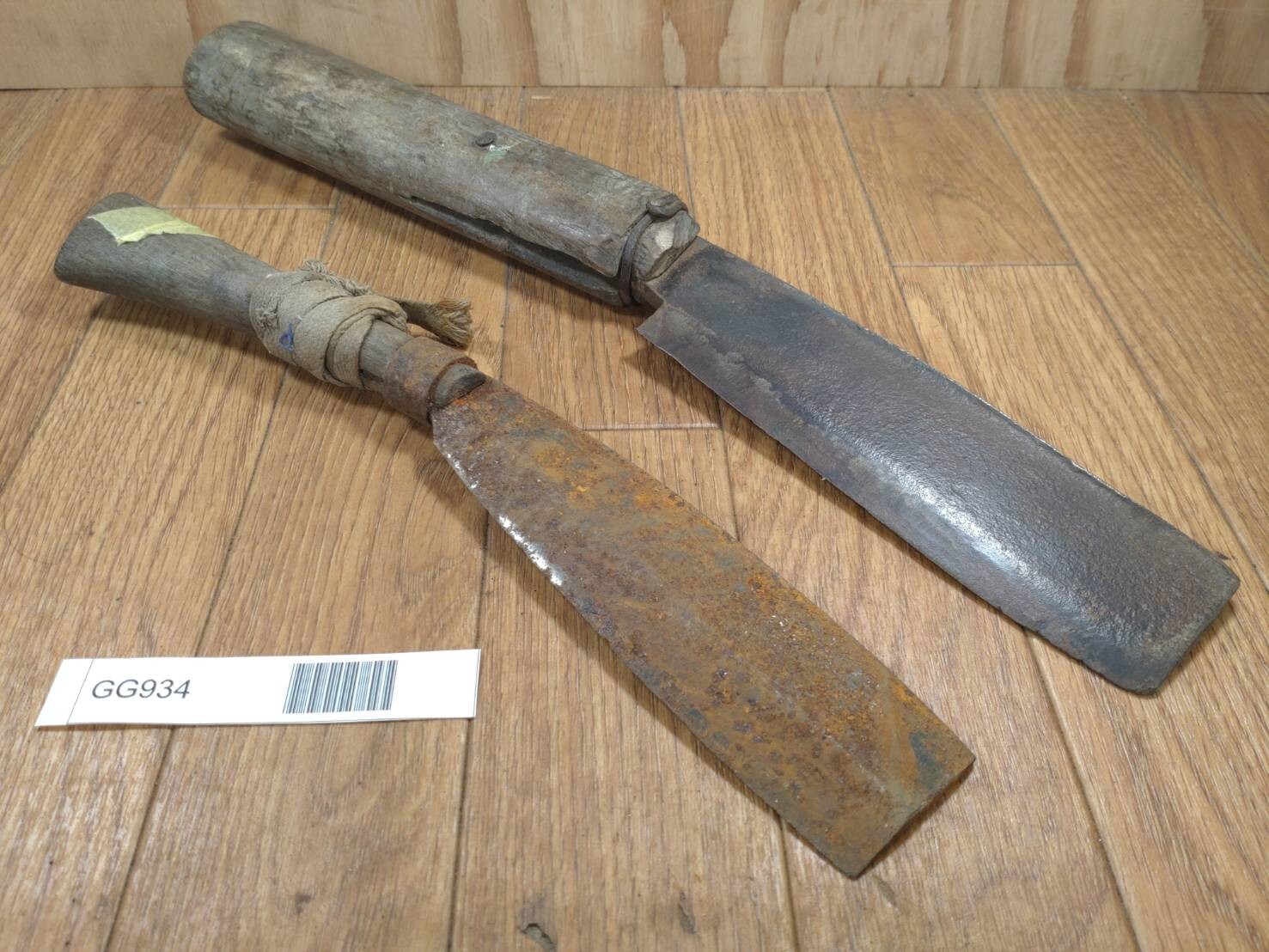 BROKEN DAMAGED Japanese Vintage Carpentry Tool NATA AXE ONO Hatchet SET GG934