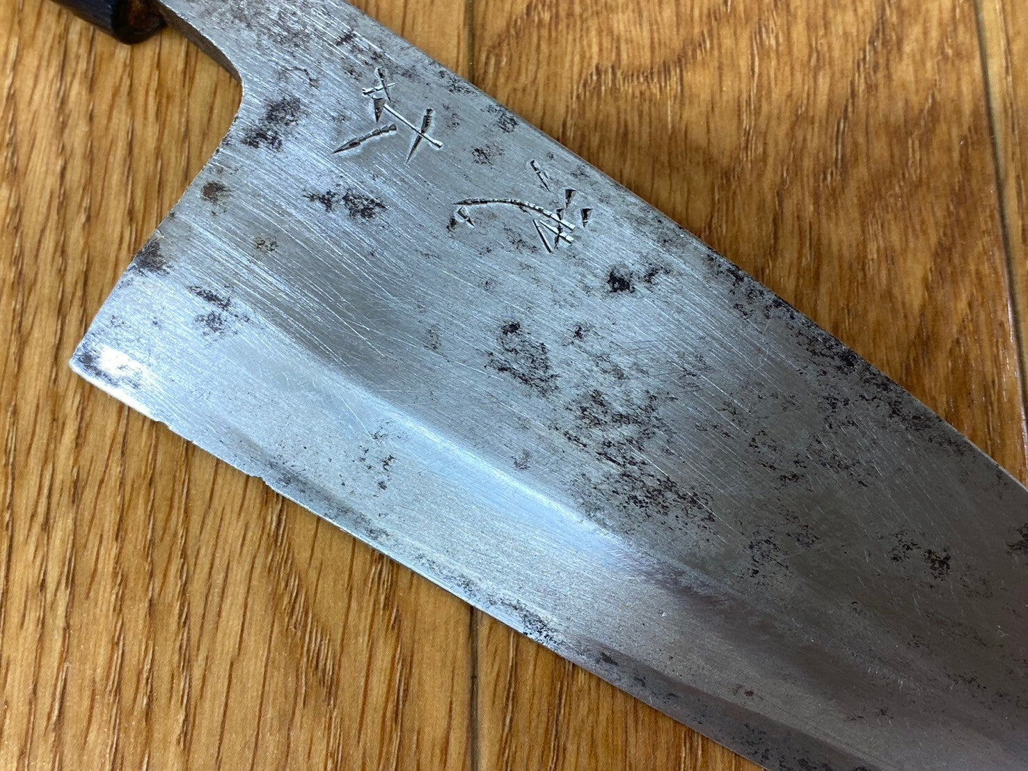 Japanese Chef's Kitchen Knife DEBA Vintage hocho OLD from Japan 152/295mm HB620