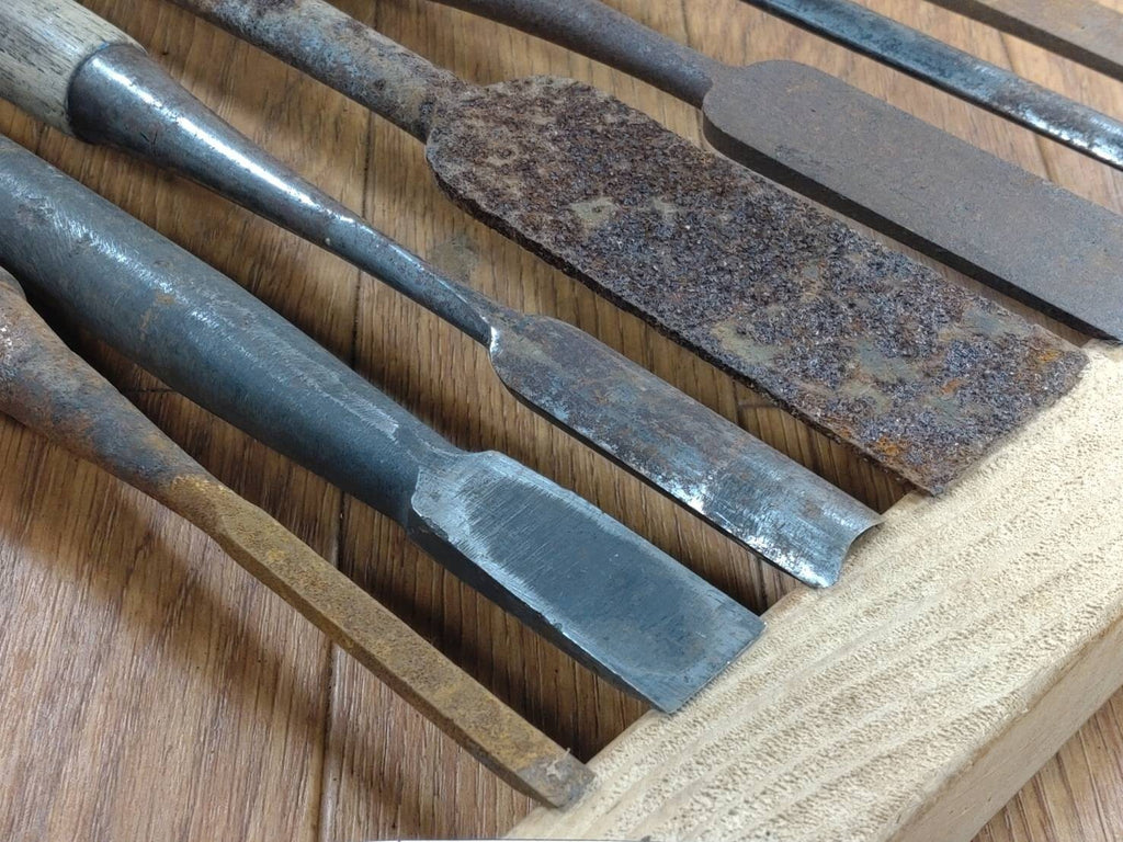 BROKEN DAMAGED Japanese vintage chisel Nomi 6.9.14.16.18.24.36mm HH295