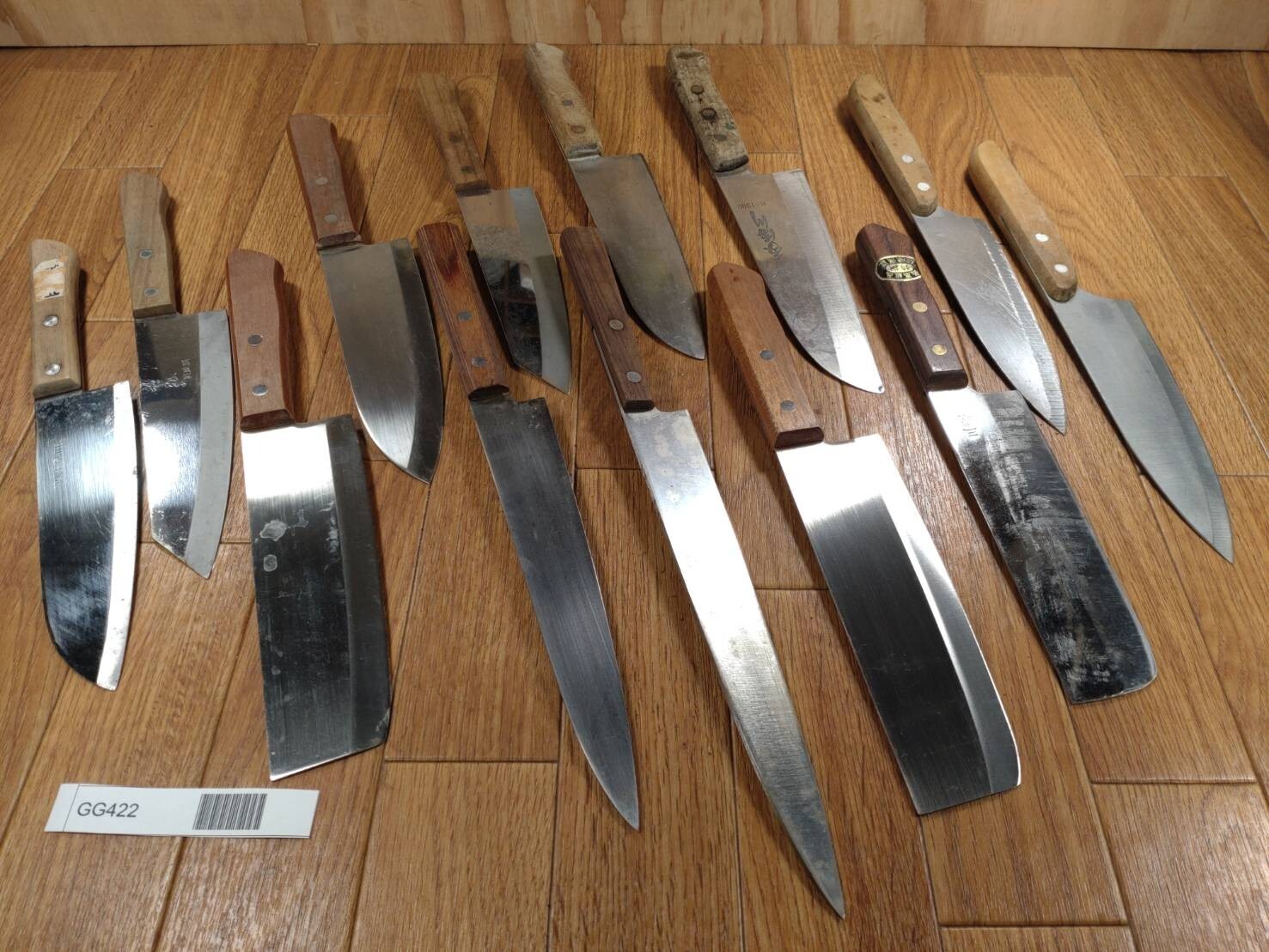Damaged Lot of Japanese Chef's Kitchen Knives hocho set from Japan GG422