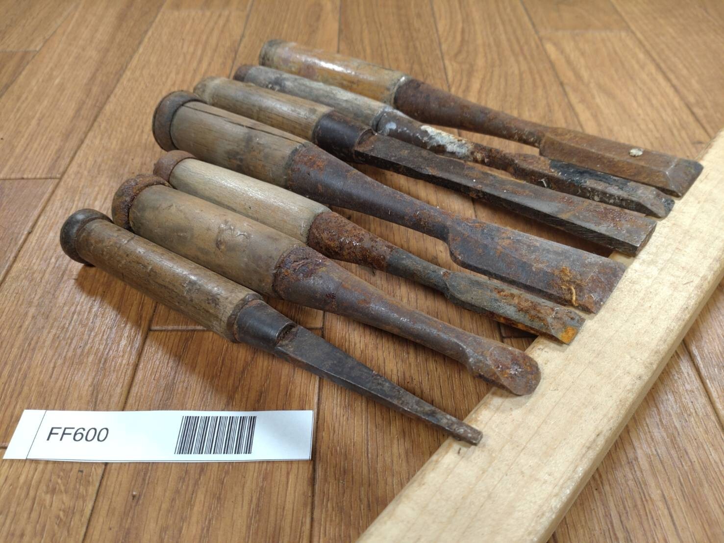 BROKEN DAMAGED Japanese vintage chisel Nomi 4.11.12.13.17.23.24mm FF600