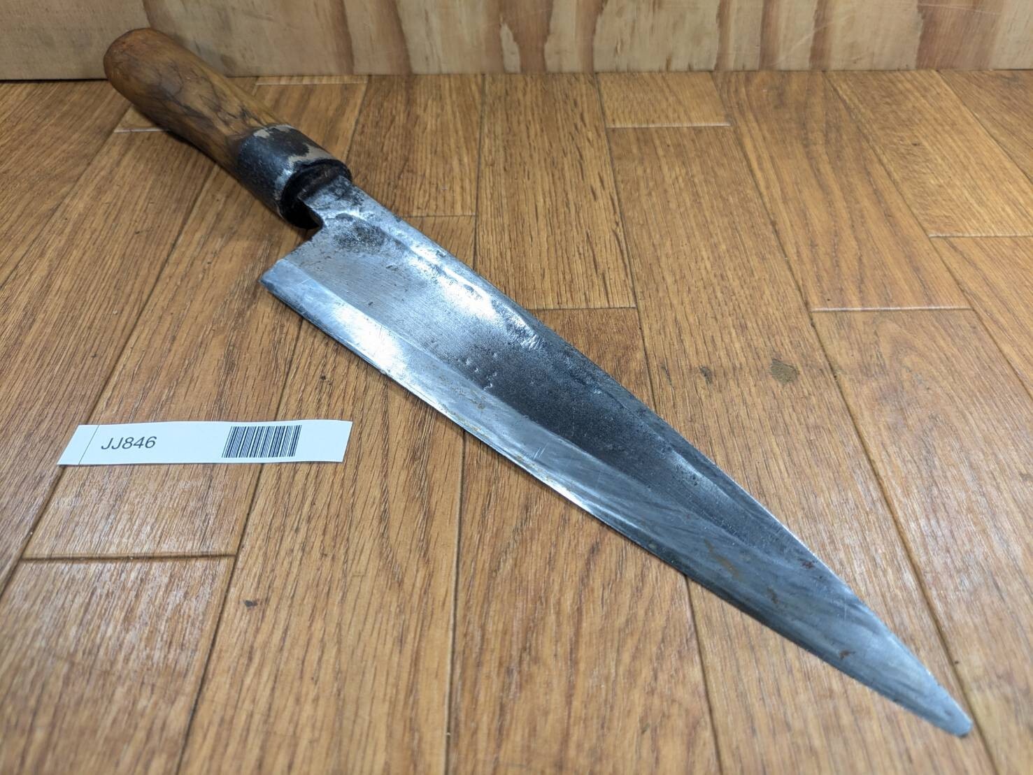 DAMAGED Japanese Chef's Kitchen Knife DEBA Vintage VERY LARGE JP 248/435mm JJ846