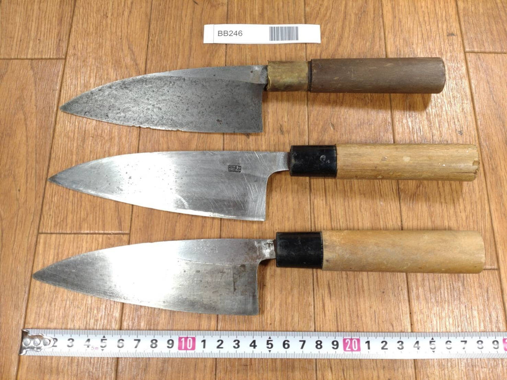Japanese Chef's Kitchen Knife Set 3 Piece DEBA from Japan BB246
