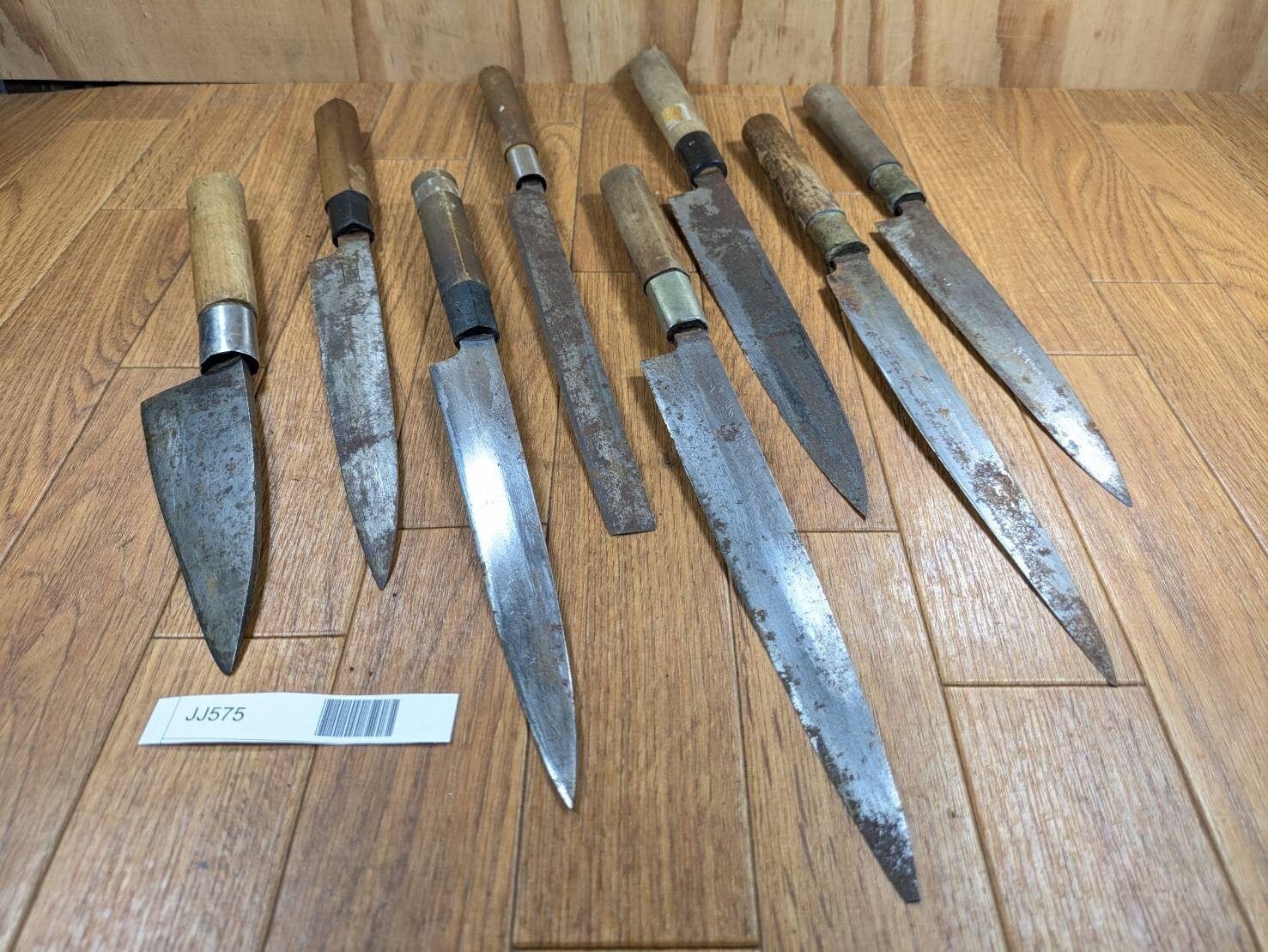 BROKEN DAMAGED Japanese Chef's Kitchen Knife Vintage Japan HOCHO JJ575