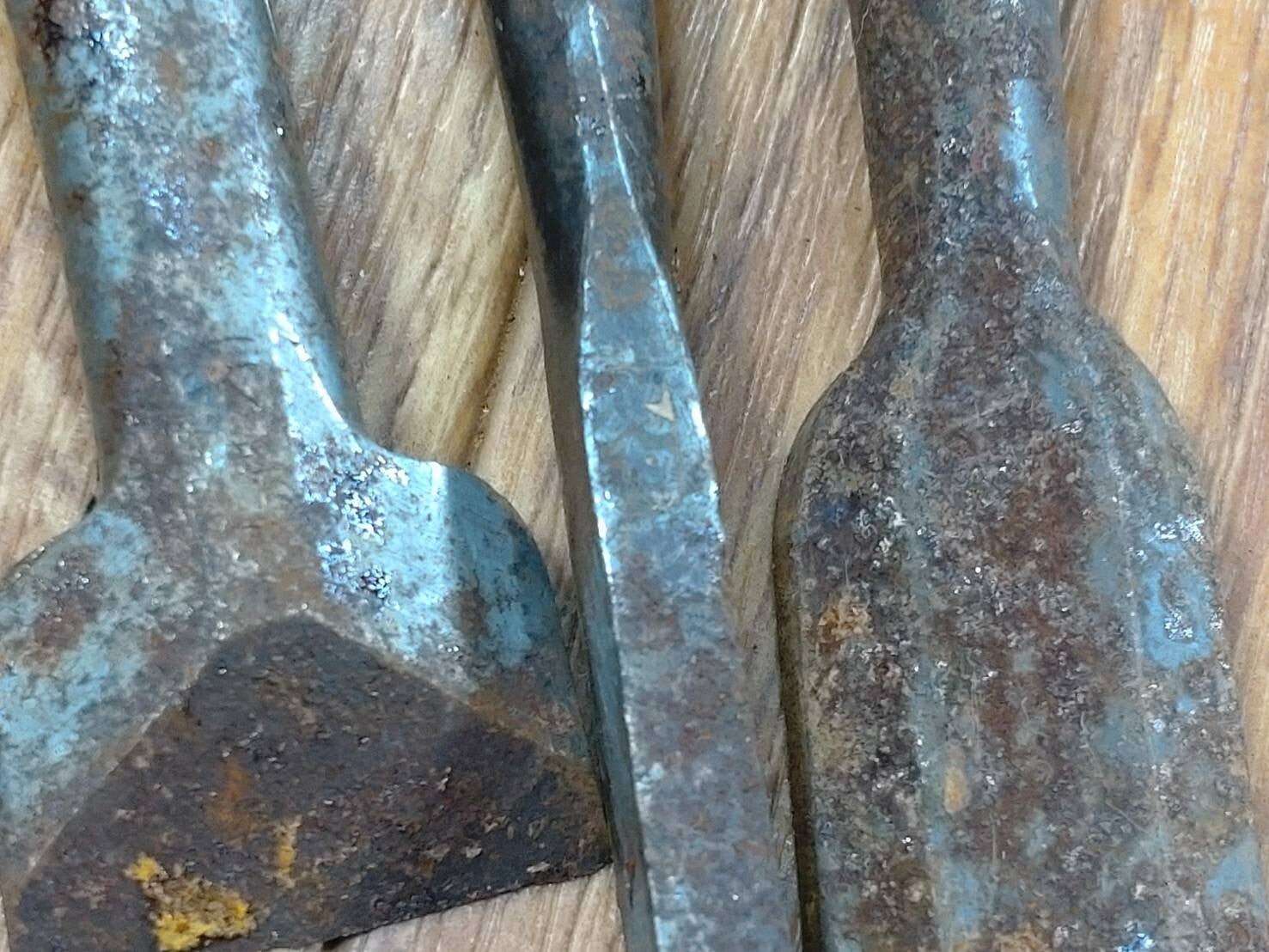 BROKEN DAMAGED Japanese vintage chisel Nomi 1.5.14.15.16.18.23.30.35mm HH297