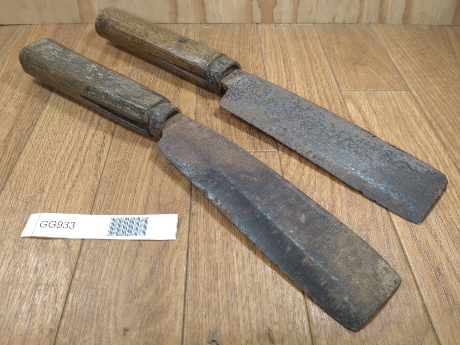BROKEN DAMAGED Japanese Vintage Carpentry Tool NATA AXE ONO Hatchet SET GG933
