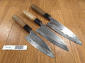 Japanese Chef's Kitchen Knife Set 3 Piece DEBA from Japan PA148