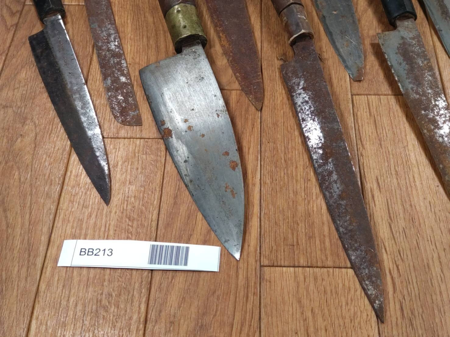 BROKEN DAMAGED Japanese Chef's Kitchen Knife Vintage Japan HOCHO BB213