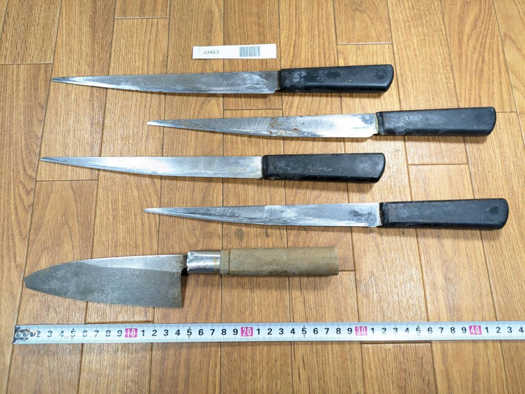Damaged Lot of Japanese Chef's Kitchen Knives Broken from Japan JJ463