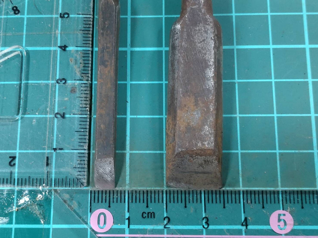 Japanese vintage chisel tataki Nomi Japan Signed Old Vintage 6.14.18.24mm GG338