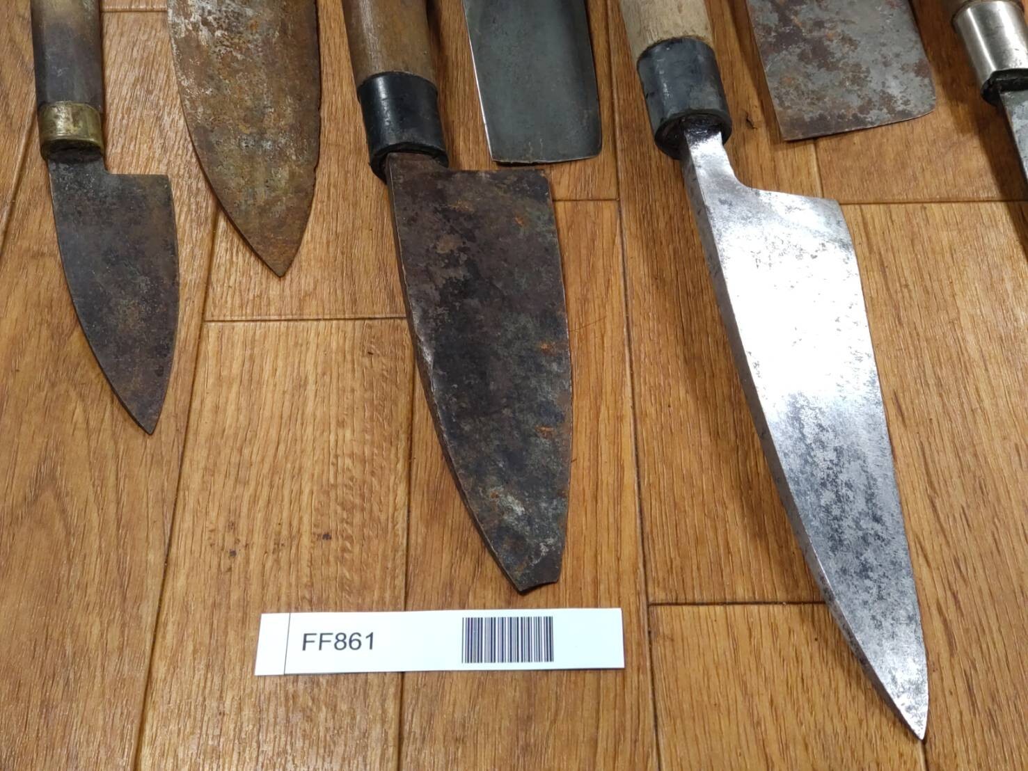 BROKEN DAMAGED Japanese Chef's Kitchen Knife Vintage Japan HOCHO FF861