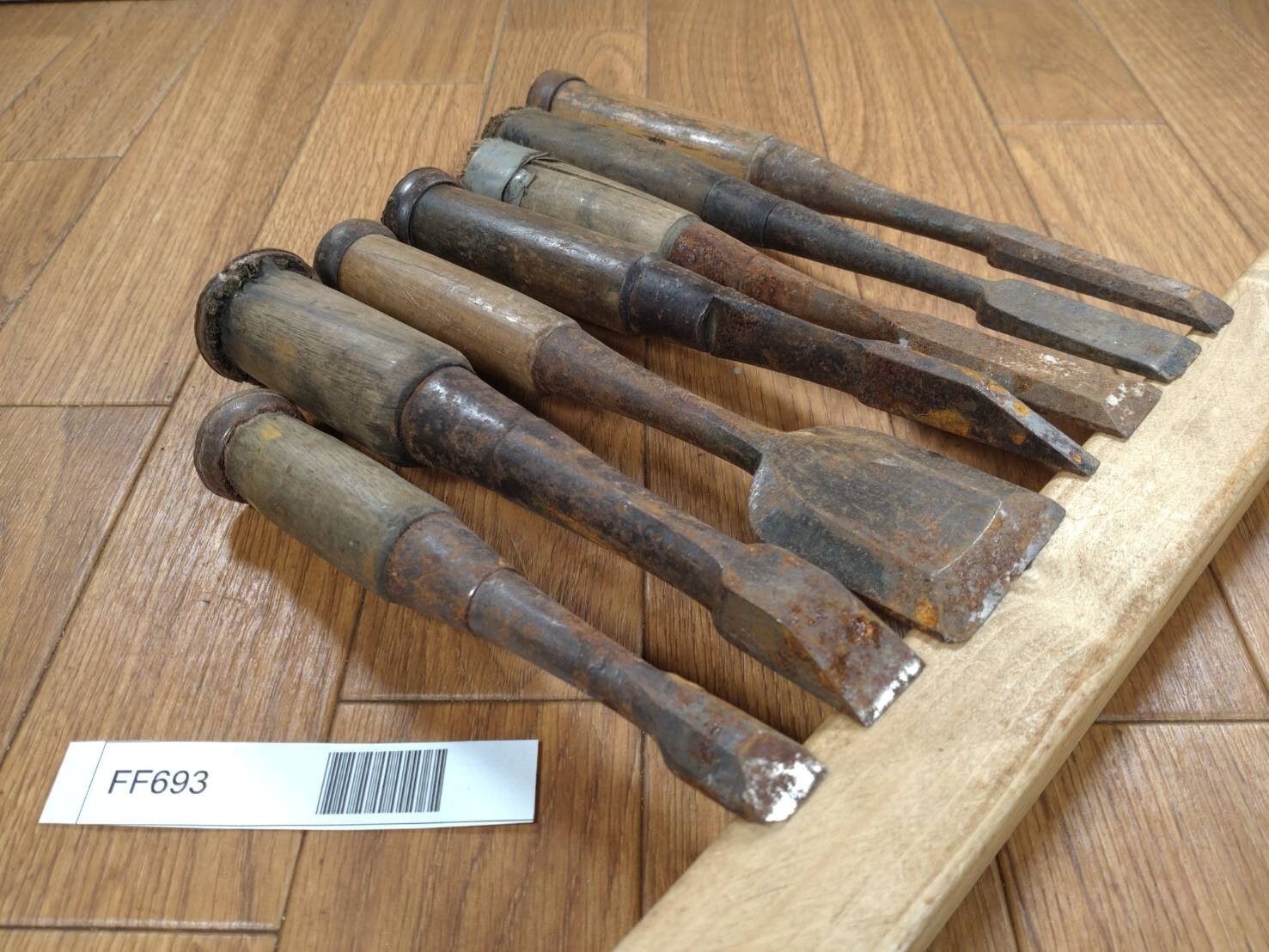 BROKEN DAMAGED Japanese vintage chisel Nomi 5.12.14.16.17.19.41mm FF693