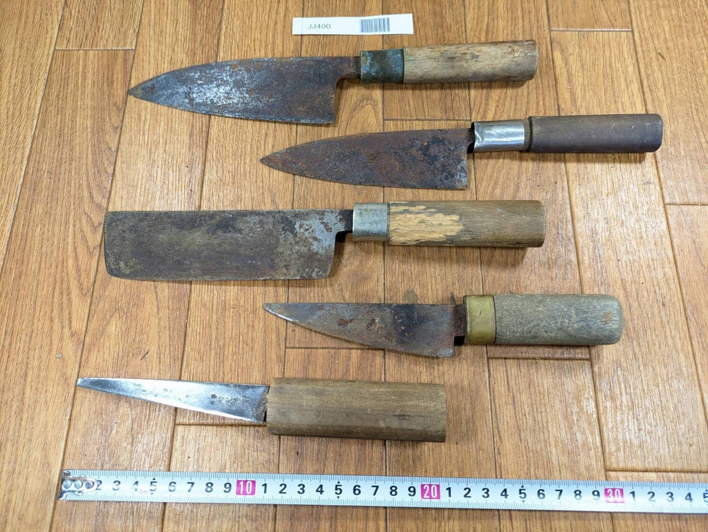 BROKEN DAMAGED Japanese Chef's Kitchen Knife Vintage Japan HOCHO JJ400