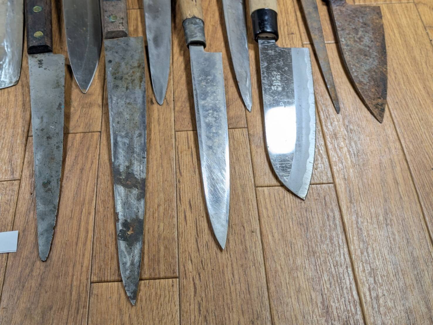 Damaged Lot of Japanese Chef's Kitchen Knives Broken from Japan JJ466