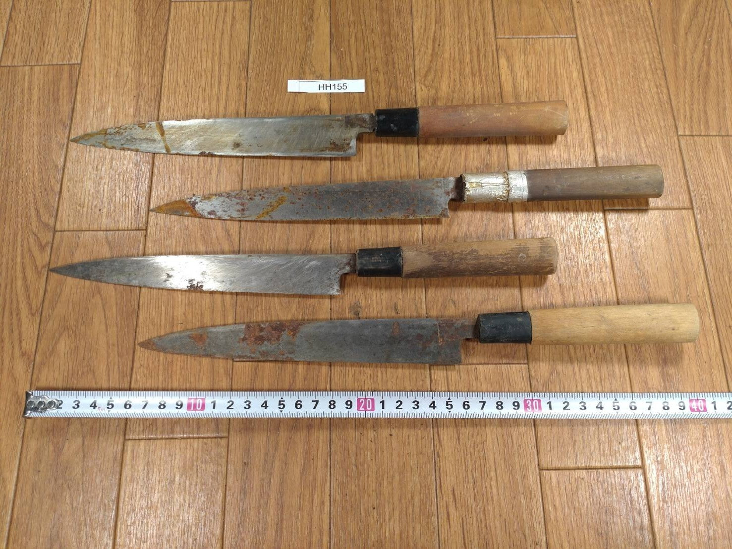 BROKEN DAMAGED Japanese Chef's Kitchen Knife Vintage Japan HOCHO HH155