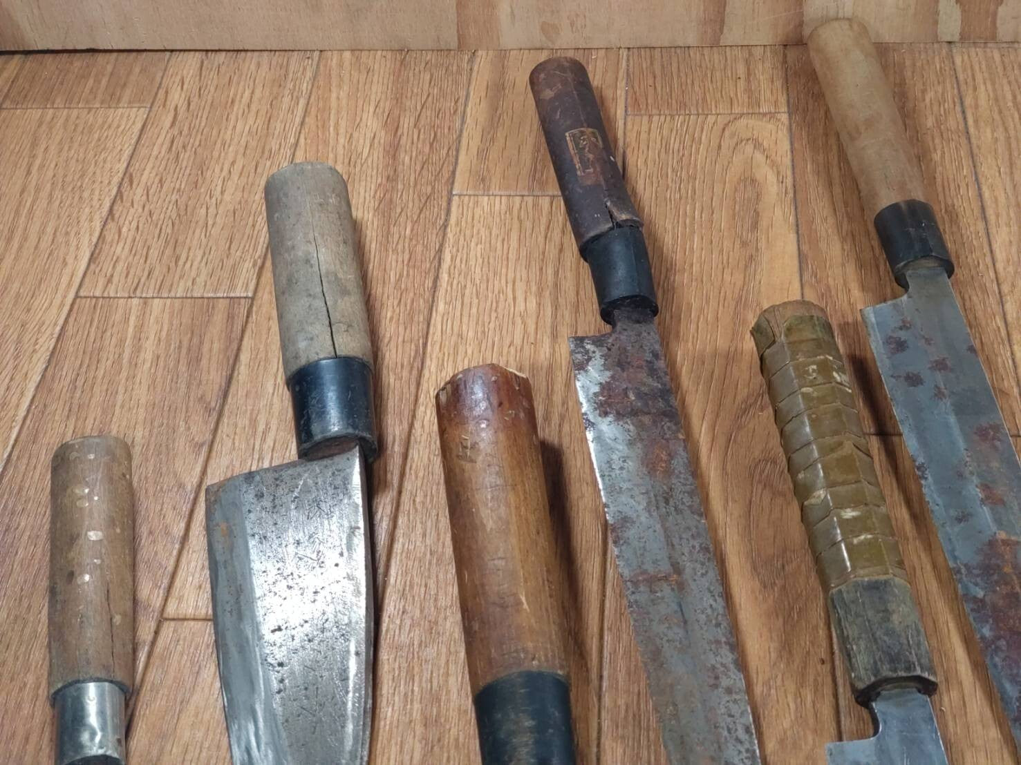 BROKEN DAMAGED Japanese Chef's Kitchen Knife Vintage Japan HOCHO FF815