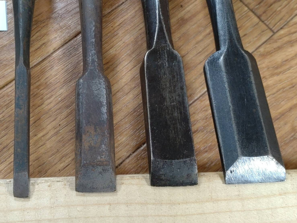 Japanese vintage chisel tataki Nomi Japan Signed Old Vintage 6.14.18.24mm GG338