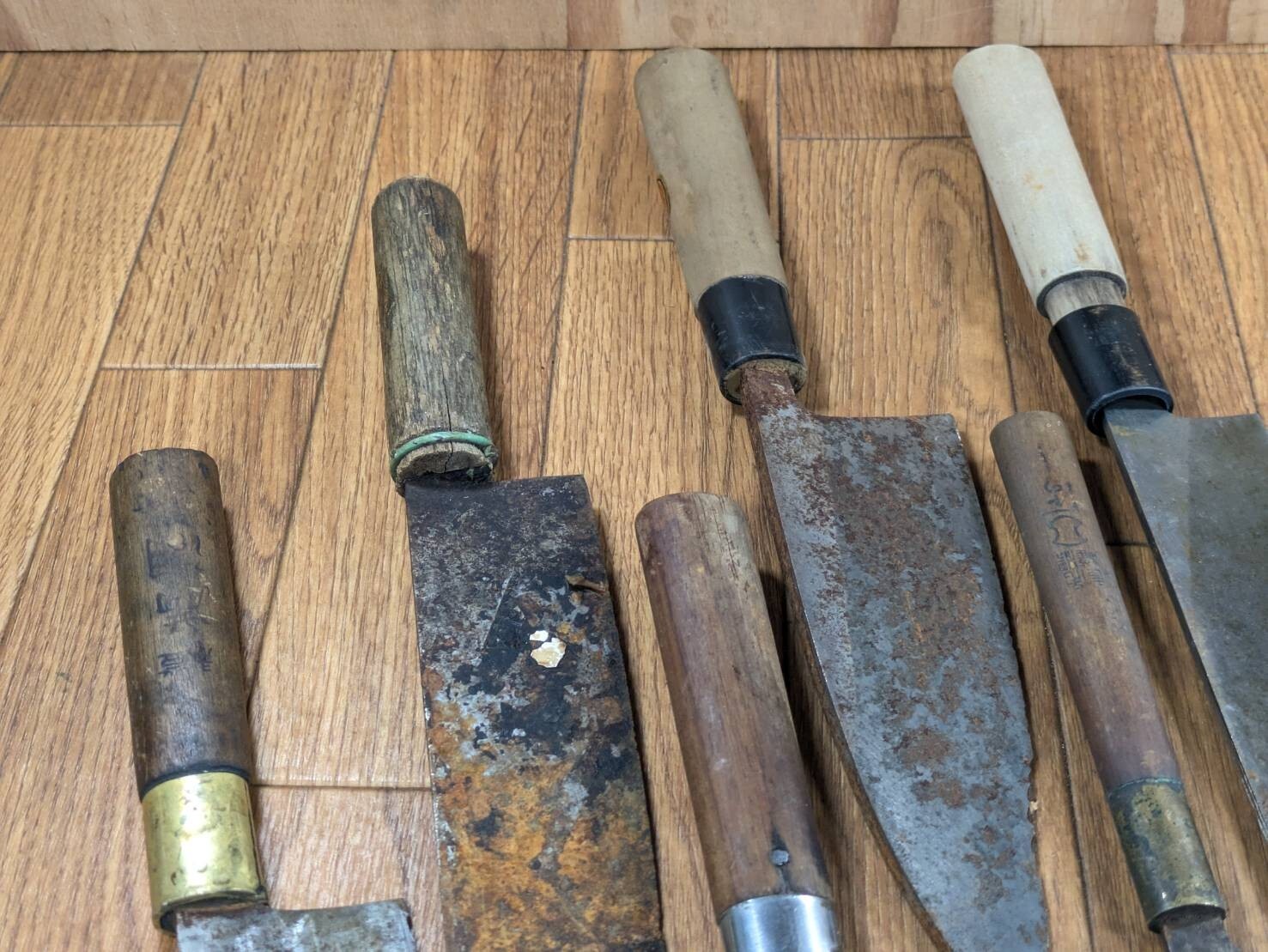 BROKEN DAMAGED Japanese Chef's Kitchen Knife Vintage Japan HOCHO JJ402