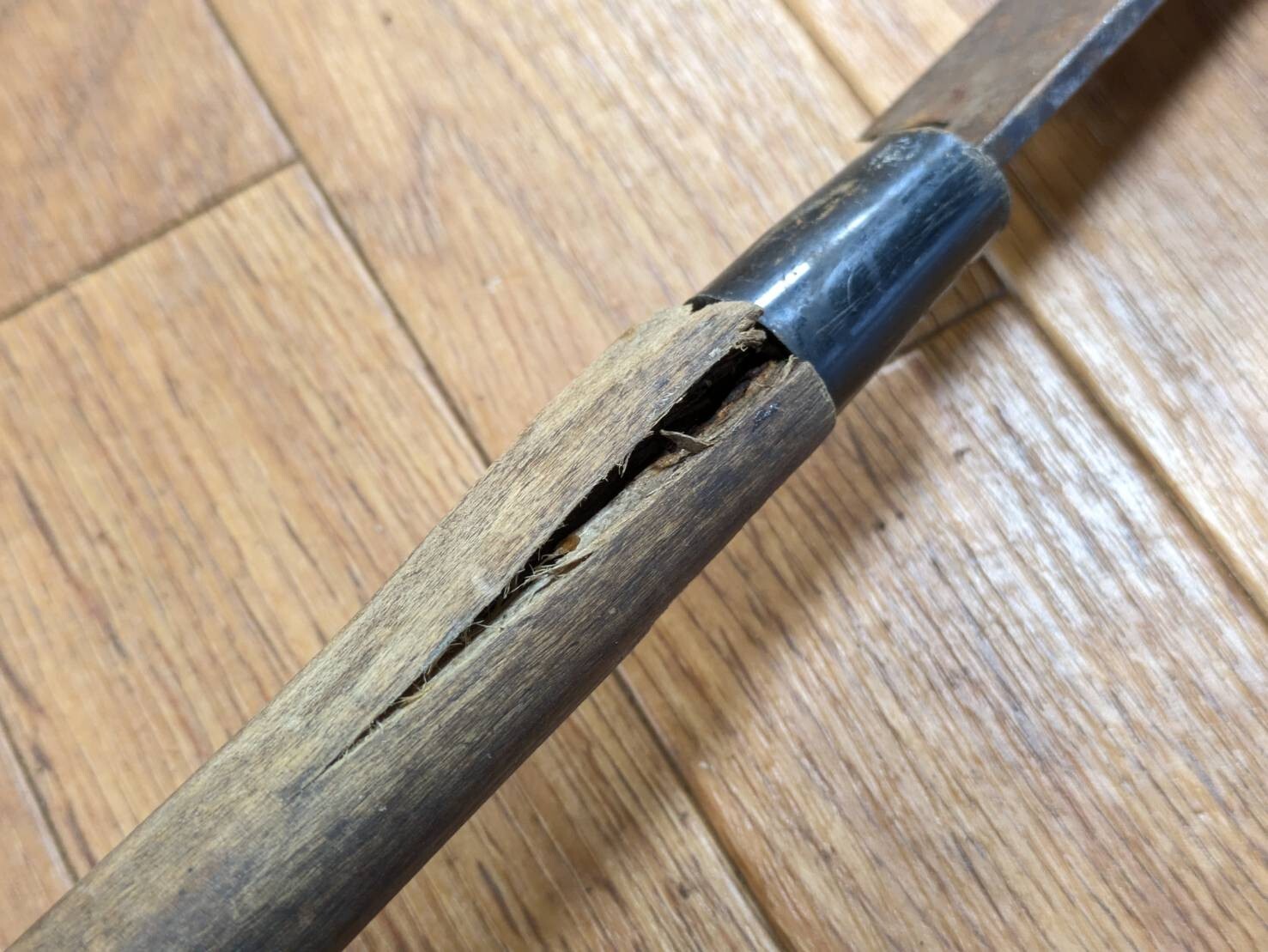 BROKEN DAMAGED Japanese Chef's Kitchen Knife Vintage Japan HOCHO JJ401