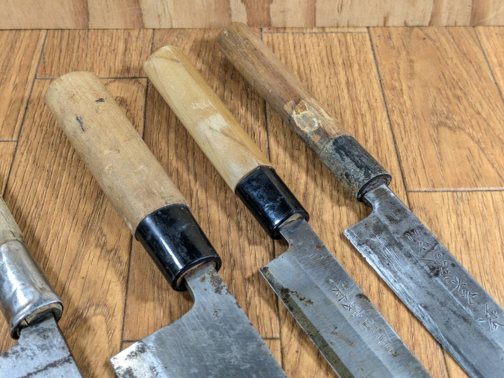 Japanese Chef's Kitchen Knife Set 5 Piece YANAGIBA DEBA from Japan JJ648