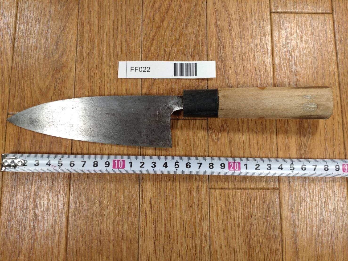 Japanese Chef's Kitchen Knife DEBA Vintage hocho OLD from Japan 144/277mm FF022