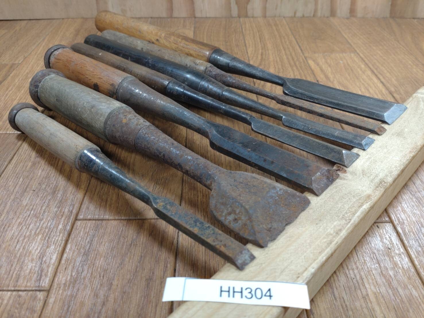 BROKEN DAMAGED Japanese vintage chisel Nomi 9.9.13.15.21.30.38mm HH304