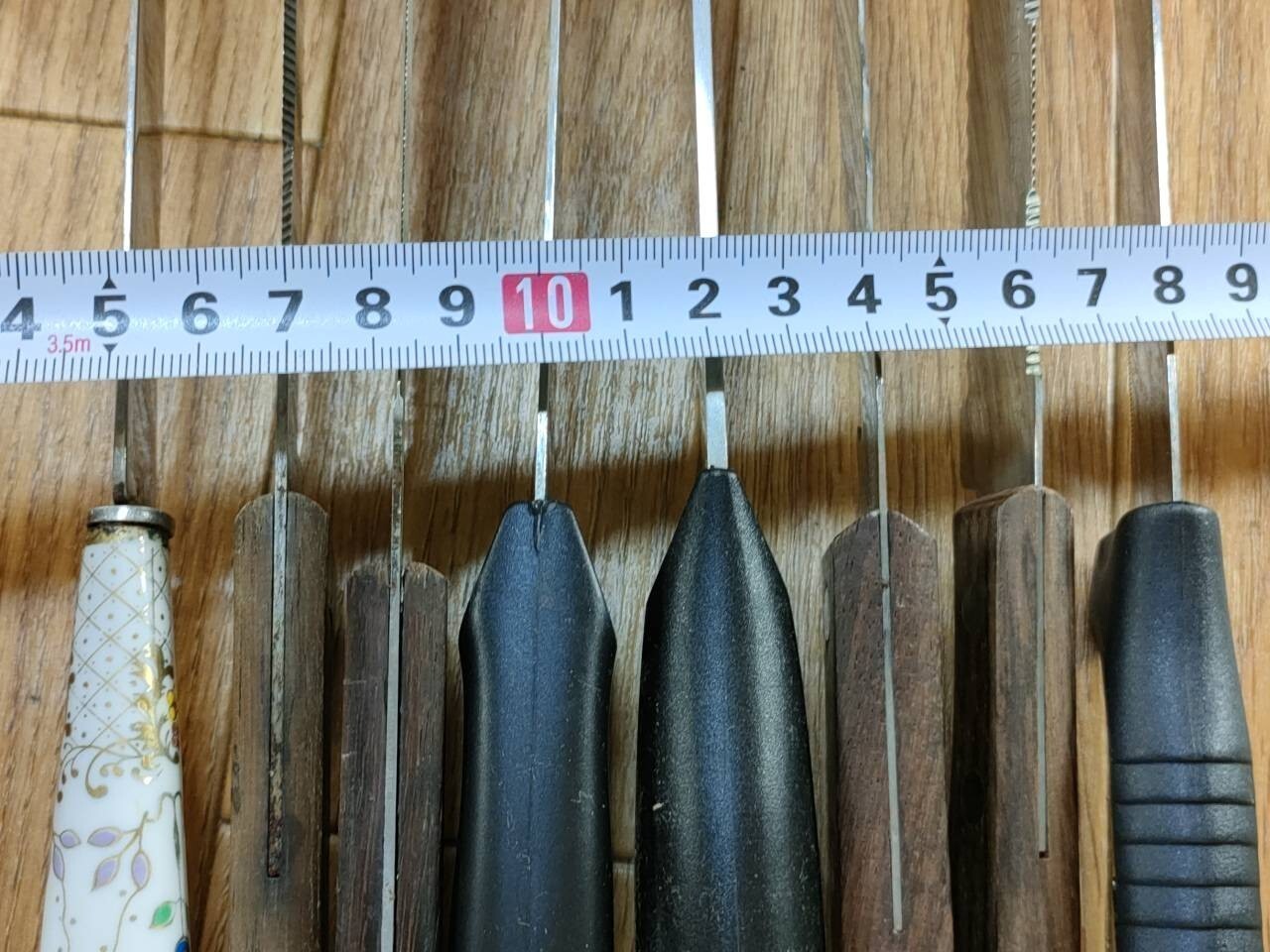 Damaged Lot of Japanese Chef's Kitchen Knives Bread set from Japan UU785