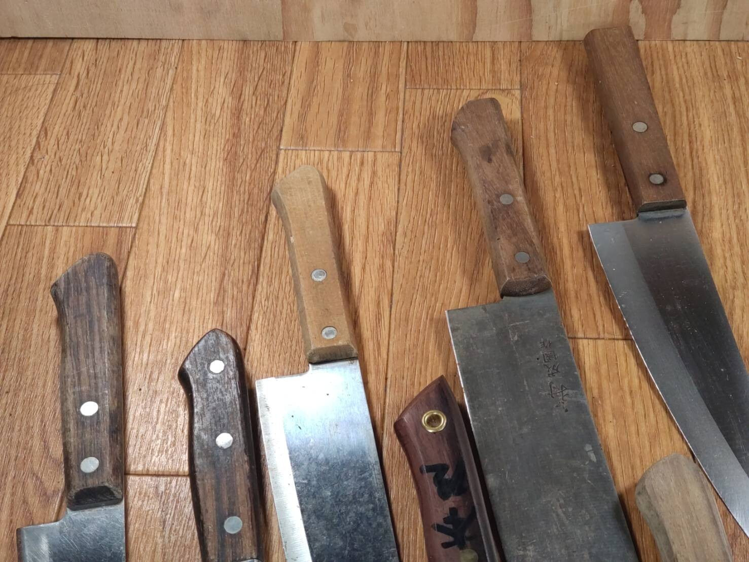 Damaged Lot of Japanese Chef's Kitchen Knives hocho set from Japan GG042