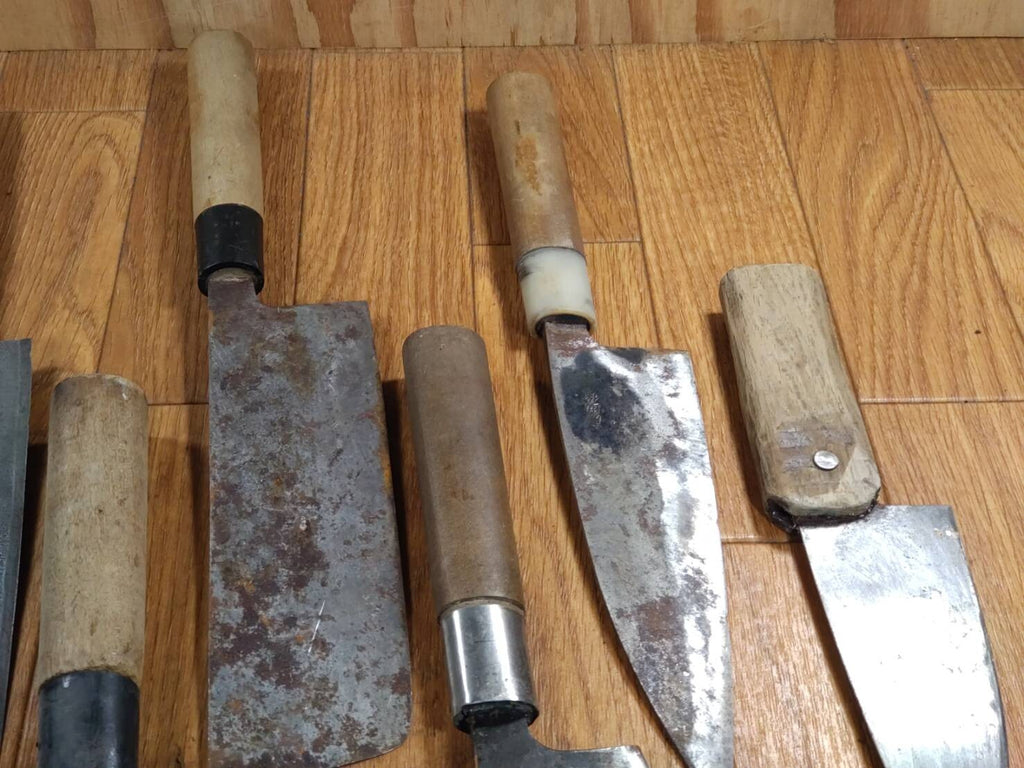 BROKEN DAMAGED Japanese Chef's Kitchen Knife Vintage Japan HOCHO FF861