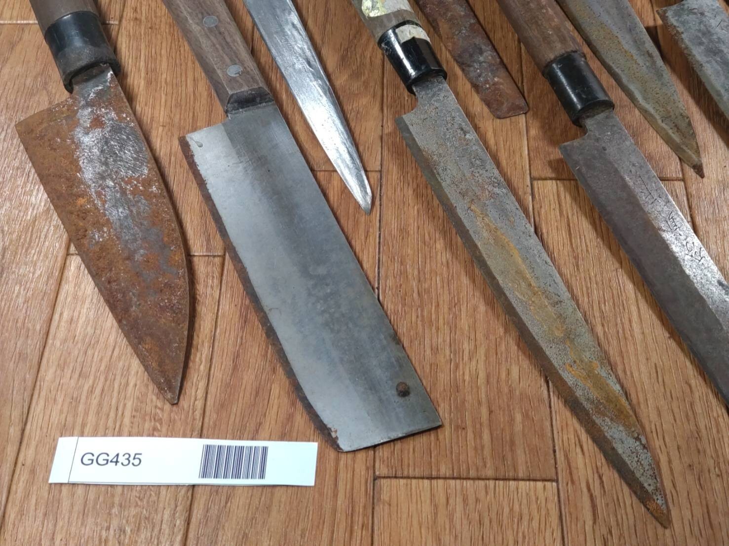 BROKEN DAMAGED Japanese Chef's Kitchen Knife Vintage Japan HOCHO GG435