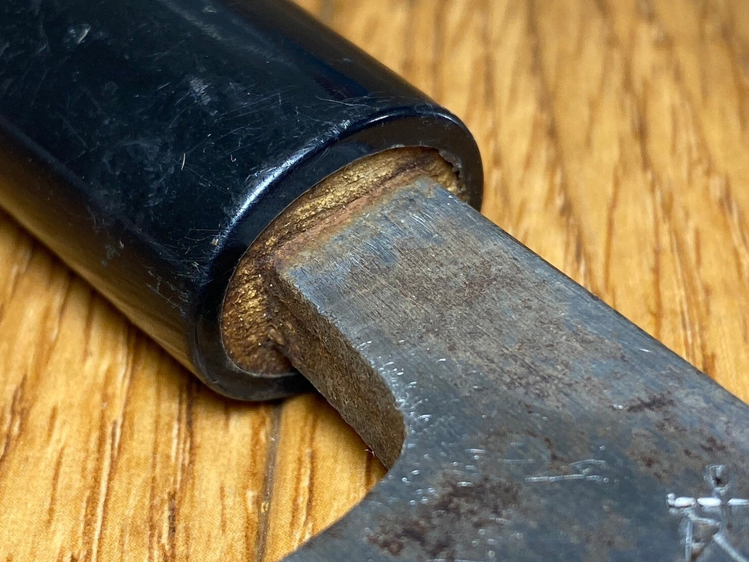 Japanese Chef's Kitchen Knife DEBA Vintage hocho OLD from Japan 152/295mm HB620