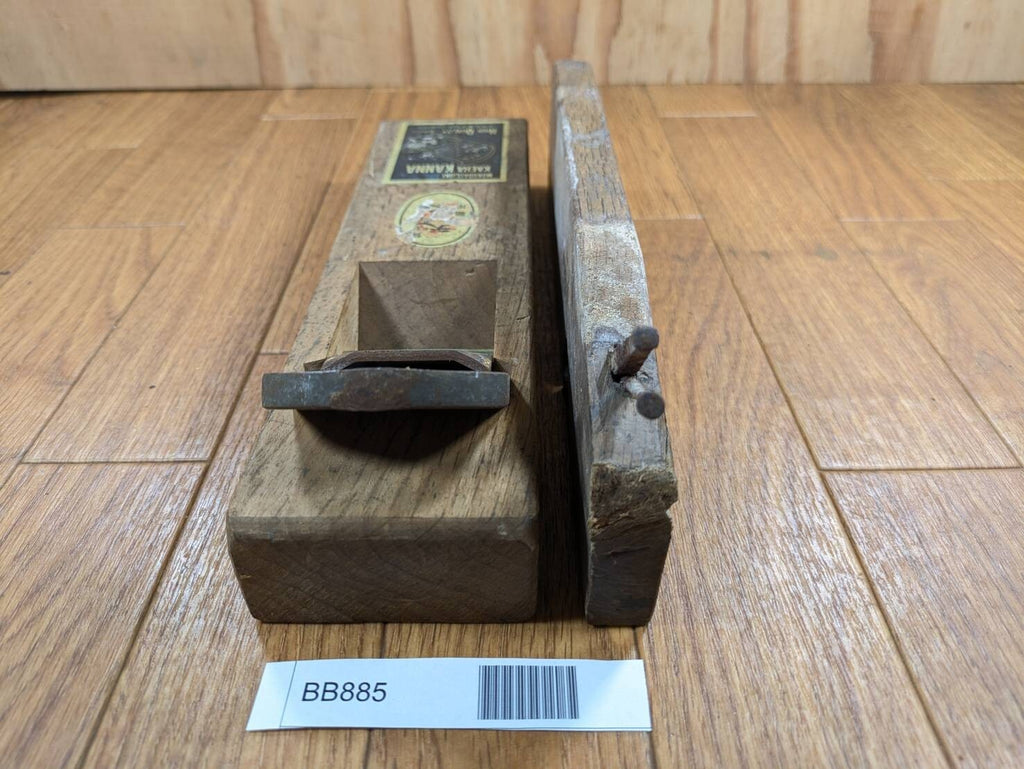 Japanese vintage Plane Carpentry Tool Kanna SET Signed from Japan 17.56mm BB885