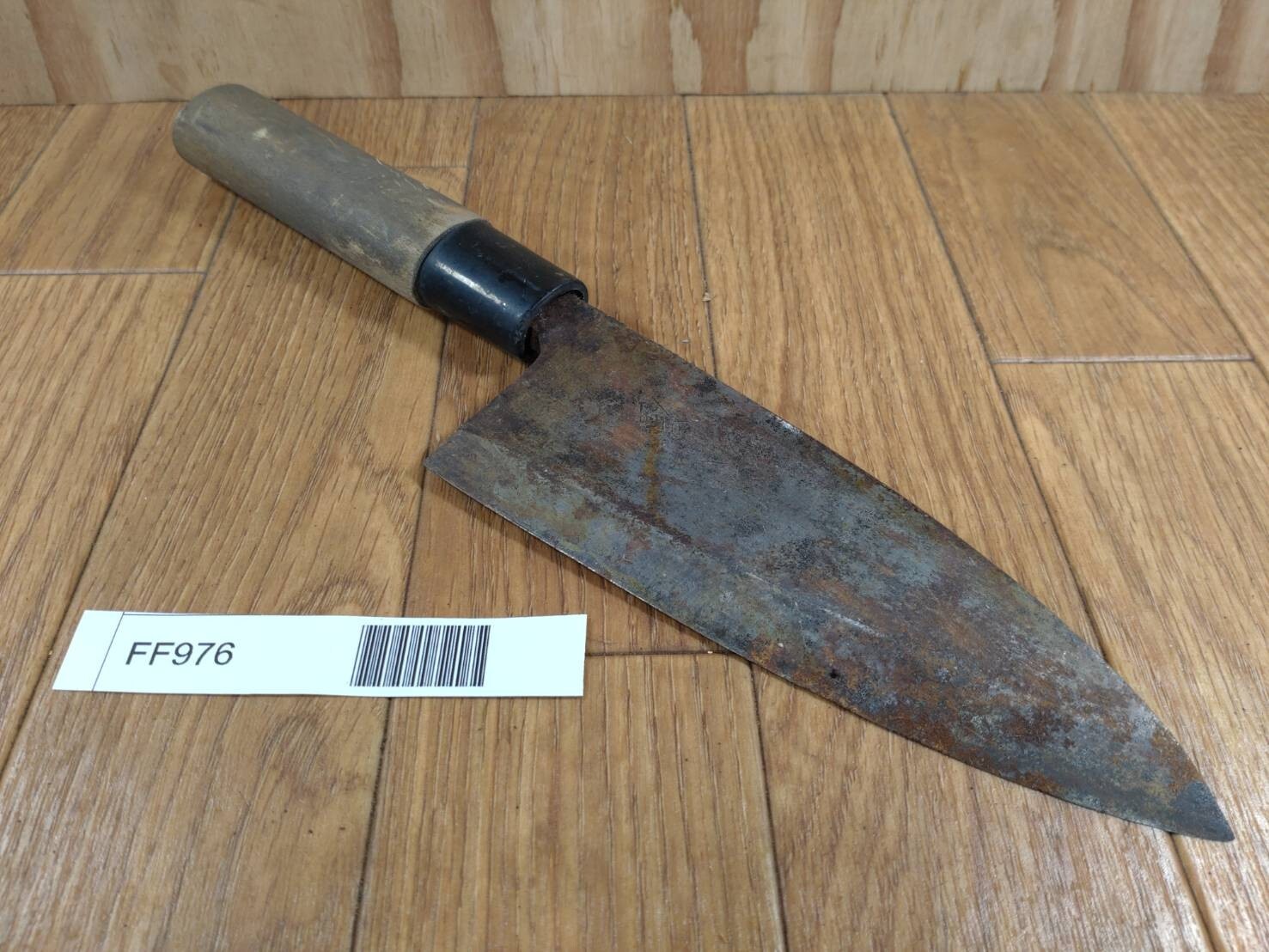 BROKEN DAMAGED Japanese Chef's Kitchen Knife Vintage KIYA DEBA 147/275mm FF976