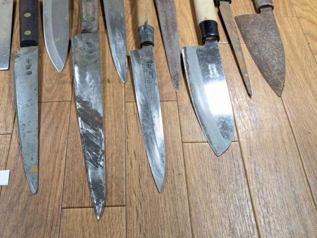 Damaged Lot of Japanese Chef's Kitchen Knives Broken from Japan JJ466