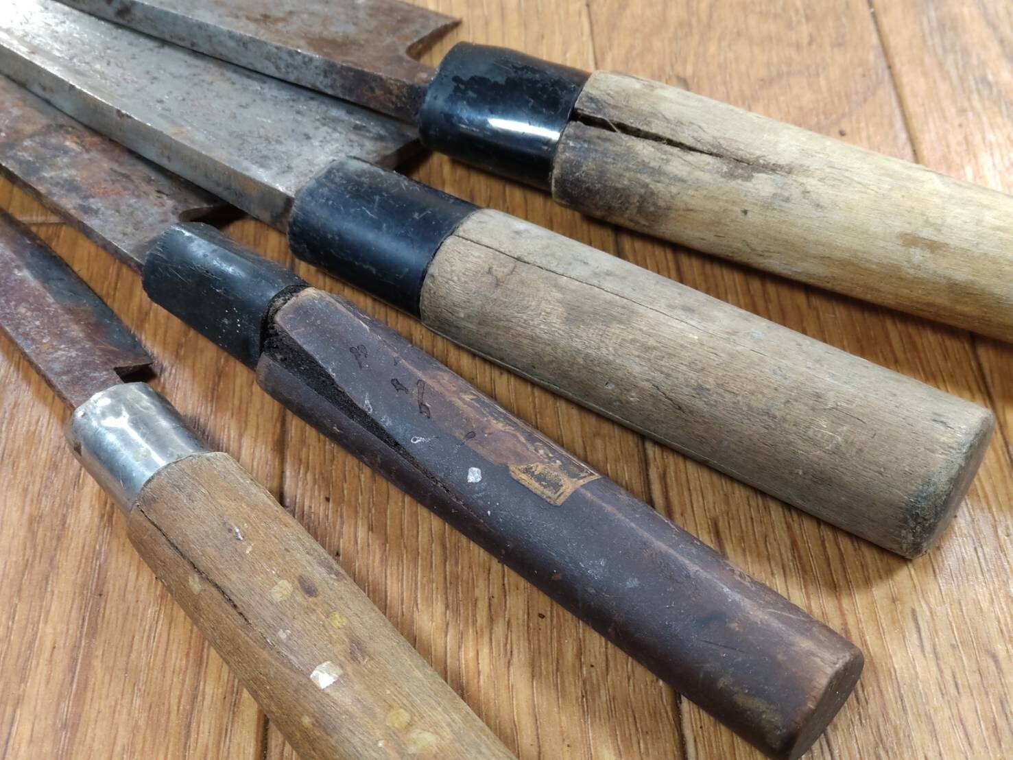 BROKEN DAMAGED Japanese Chef's Kitchen Knife Vintage Japan HOCHO FF815