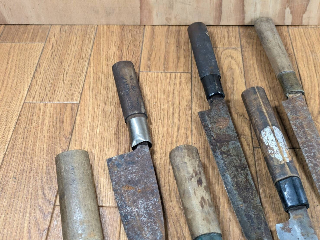 BROKEN DAMAGED Japanese Chef's Kitchen Knife Vintage Japan HOCHO JJ400