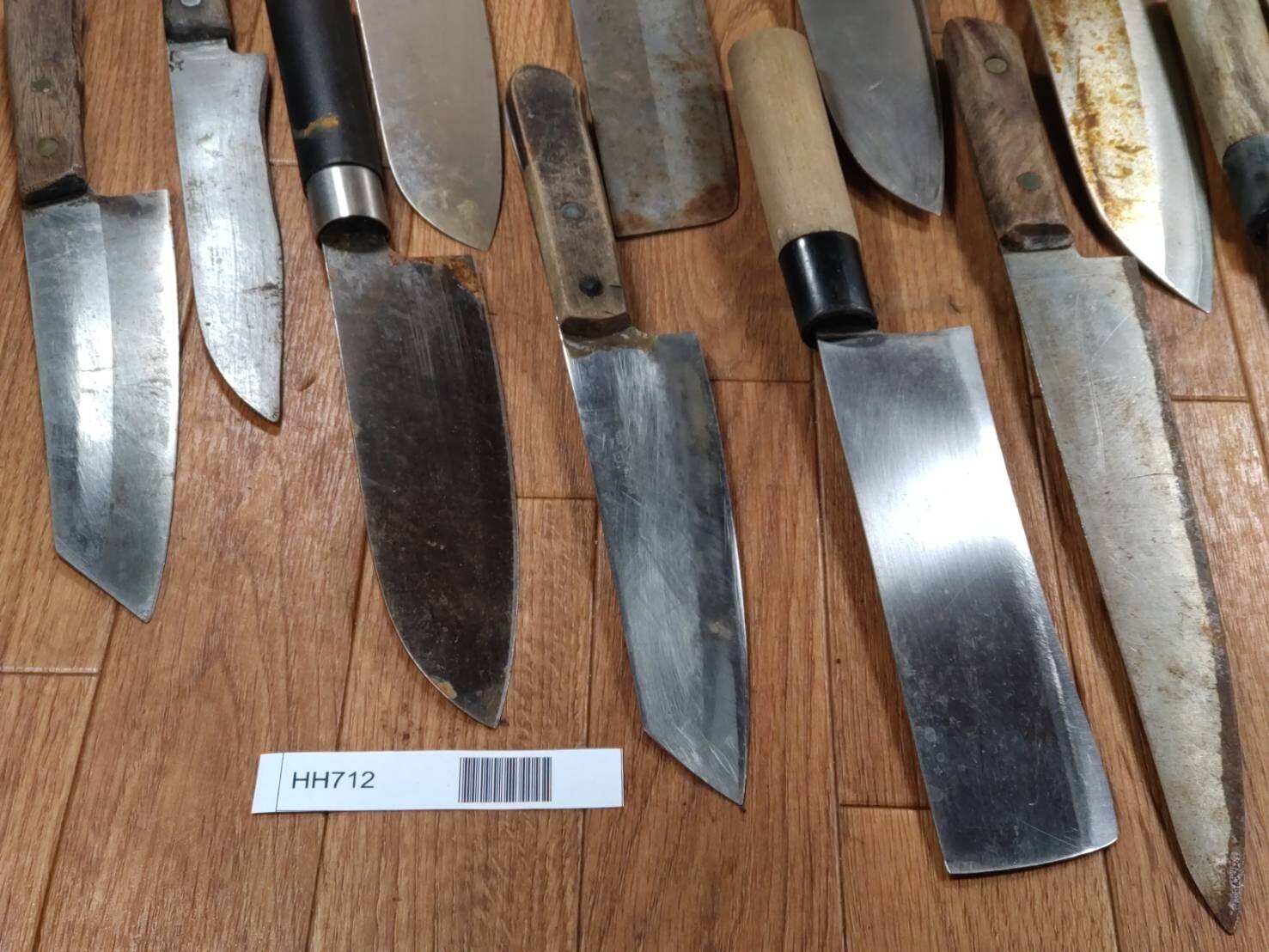 Damaged Lot of Japanese Chef's Kitchen Knives Broken from Japan HH712