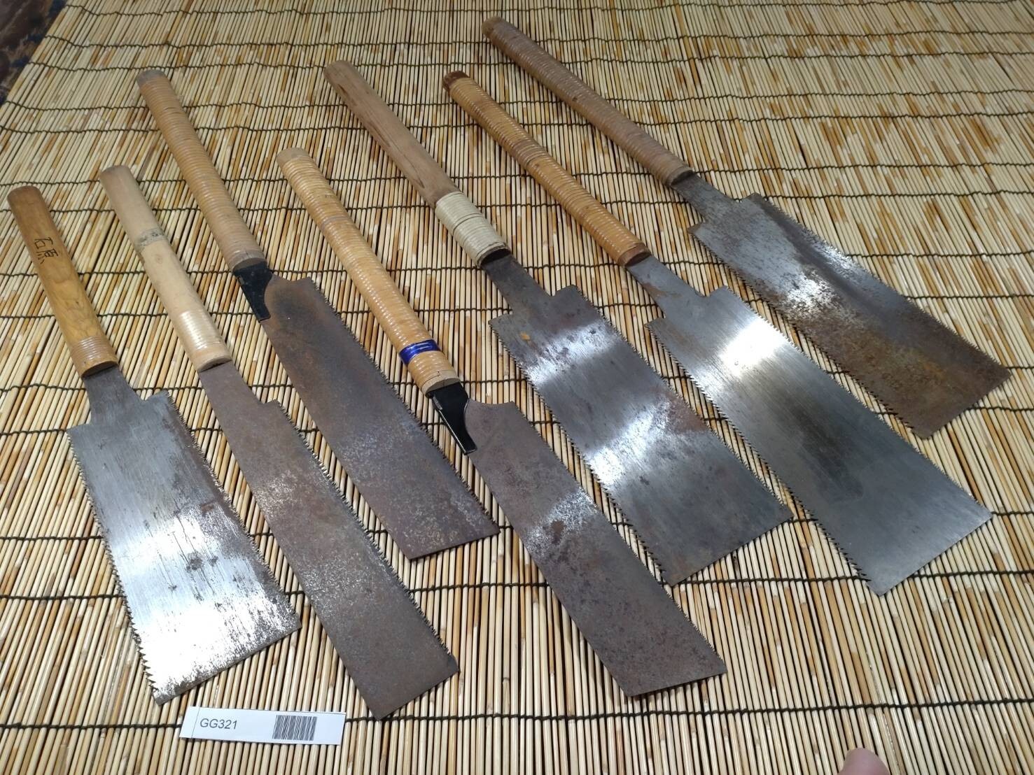 Broken Japanese vintage Pull Saw Draw Saw Carpentry Tool Japan blade 570mm GG321