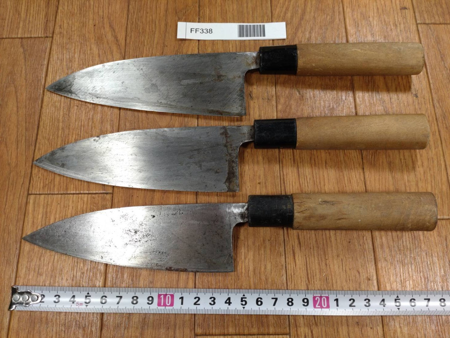 Japanese Chef's Kitchen Knife Set 3 Piece DEBA from Japan FF338