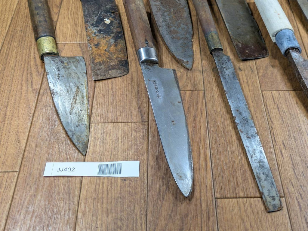 BROKEN DAMAGED Japanese Chef's Kitchen Knife Vintage Japan HOCHO JJ402