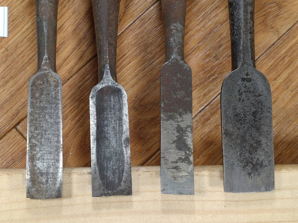 Japanese vintage chisel tataki Nomi Japan Signed Old Vintage 14.15.18.23mm PA617