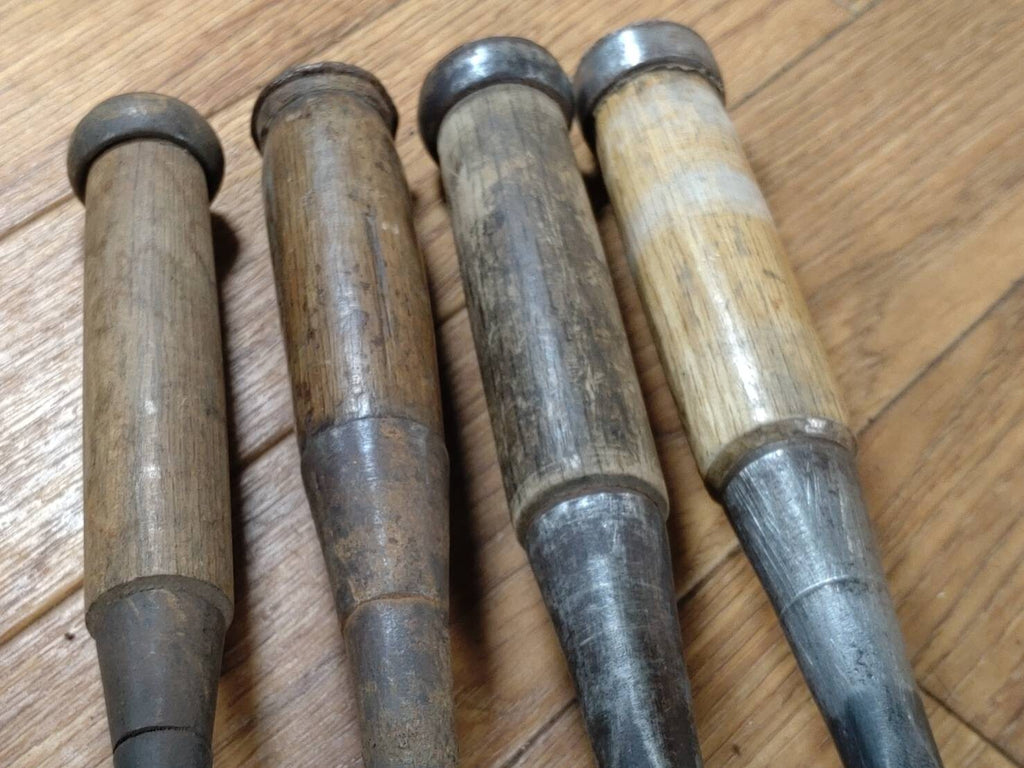 Japanese vintage chisel tataki Nomi Japan Signed Old Vintage 6.14.18.24mm GG338