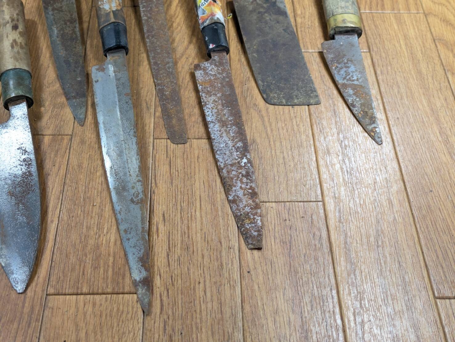 BROKEN DAMAGED Japanese Chef's Kitchen Knife Vintage Japan HOCHO JJ400