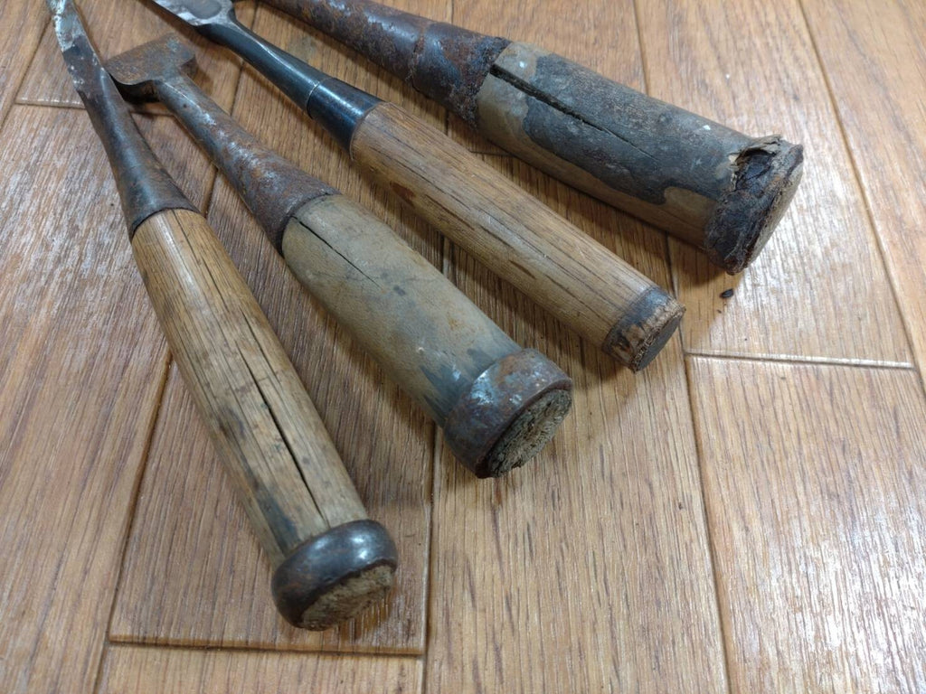BROKEN DAMAGED Japanese vintage chisel Nomi 1.5.14.15.16.18.23.30.35mm HH297